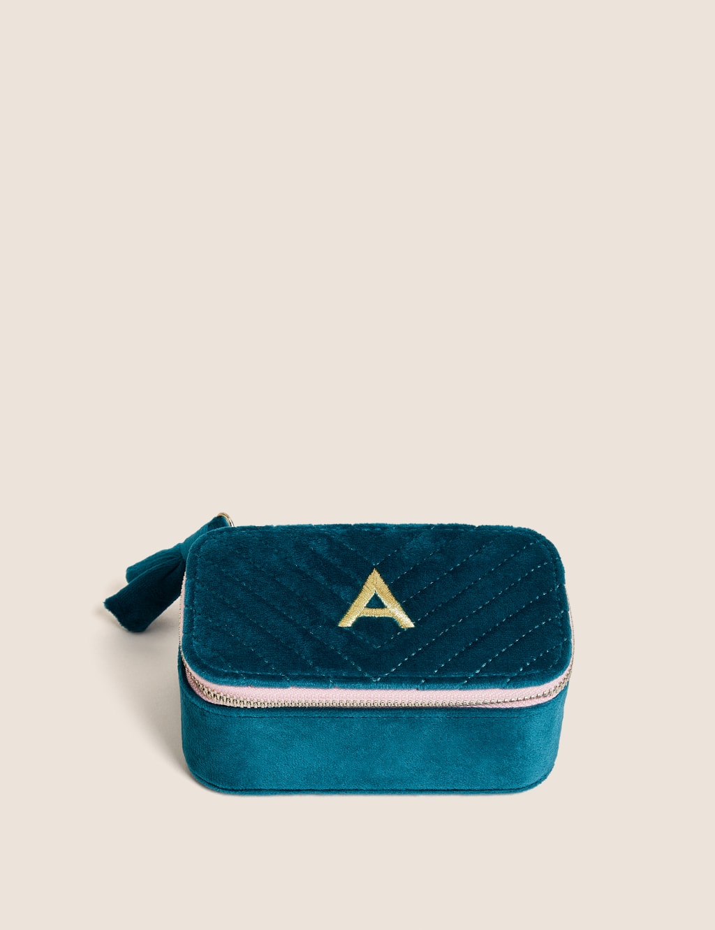 Alphabet Velvet Jewellery Box