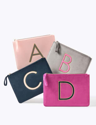 Alphabet Velvet Pouch, M&S Collection