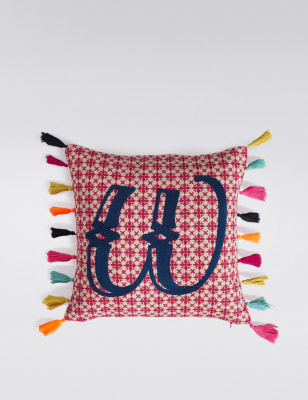 Alphabet W Cushion M&S