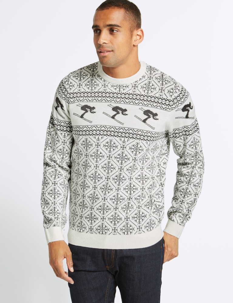 Christmas jumper m&s clearance mens