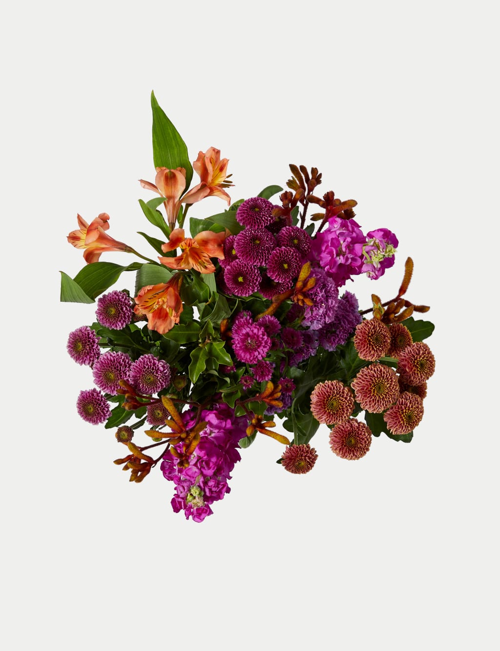 Alstroemeria, Stocks & Santini Chrysanthemum Bright Bouquet M&S