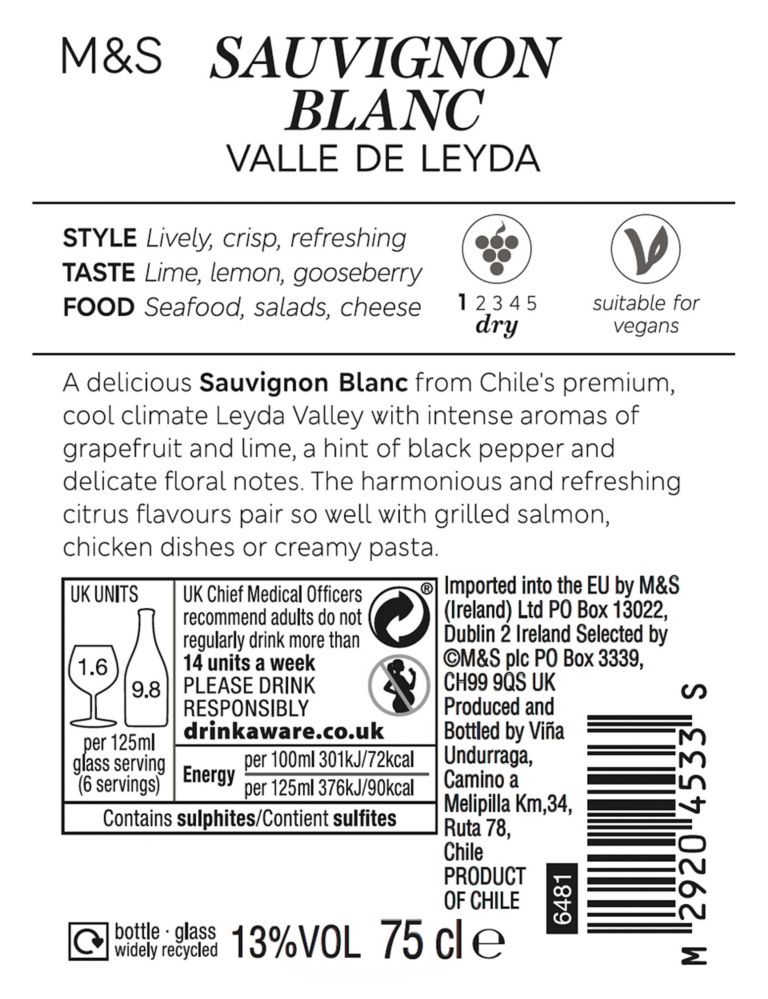 Altamar Leyda Sauvignon Blanc by Unduragga - Case of 6 3 of 3
