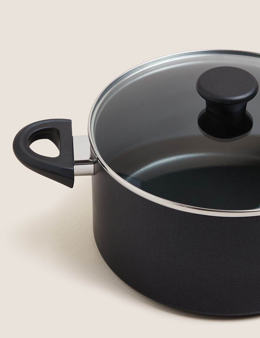 Aluminium 24cm Medium NonStick Stock Pot M&S Collection M&S