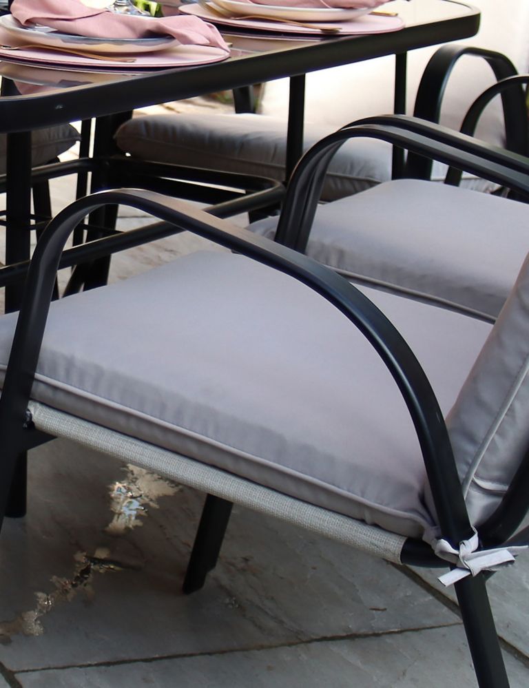 Amalfi 6 Seater Garden Table & Chairs 3 of 4