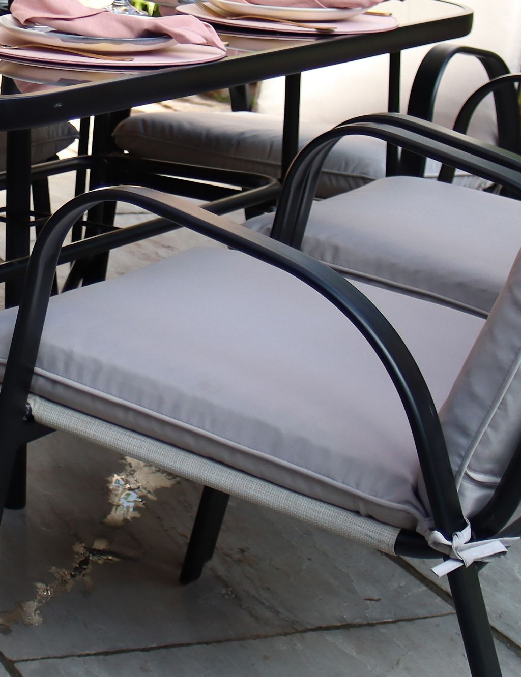 Amalfi 6 Seater Garden Table & Chairs 2 of 4
