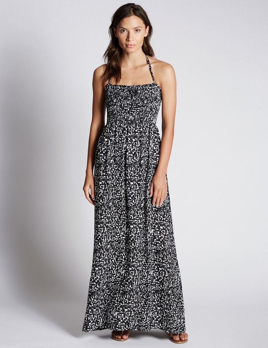 Amalfi Print Maxi Beach Dress with StayNEW™ | M&S Collection | M&S