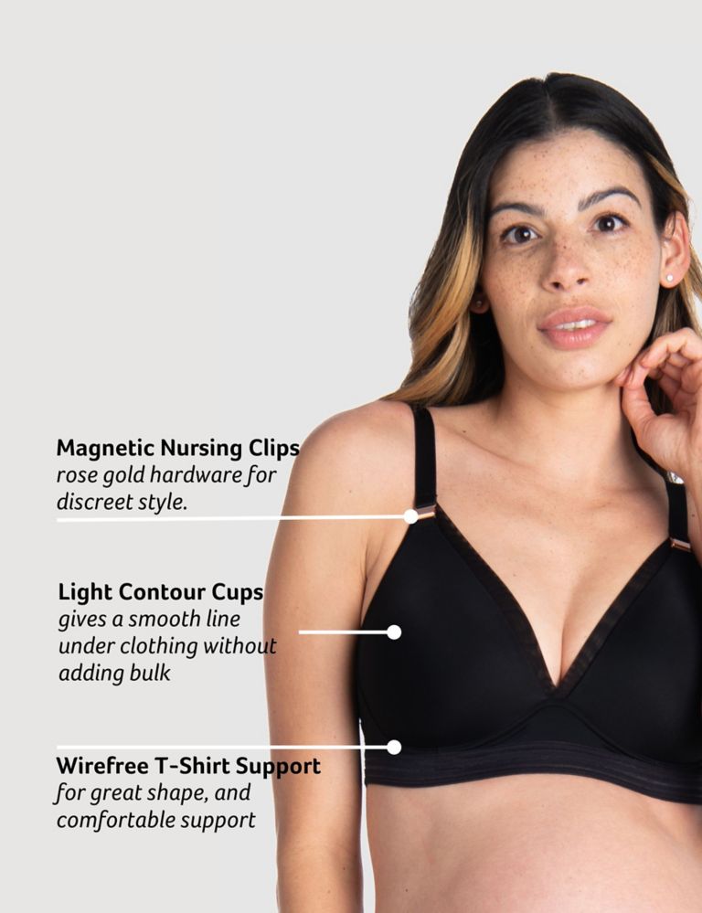 Hot Milk Nursing Ambition wirefree soft cup bra in black