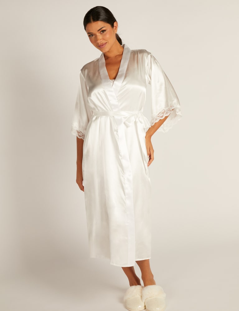 M&s satin robe discount