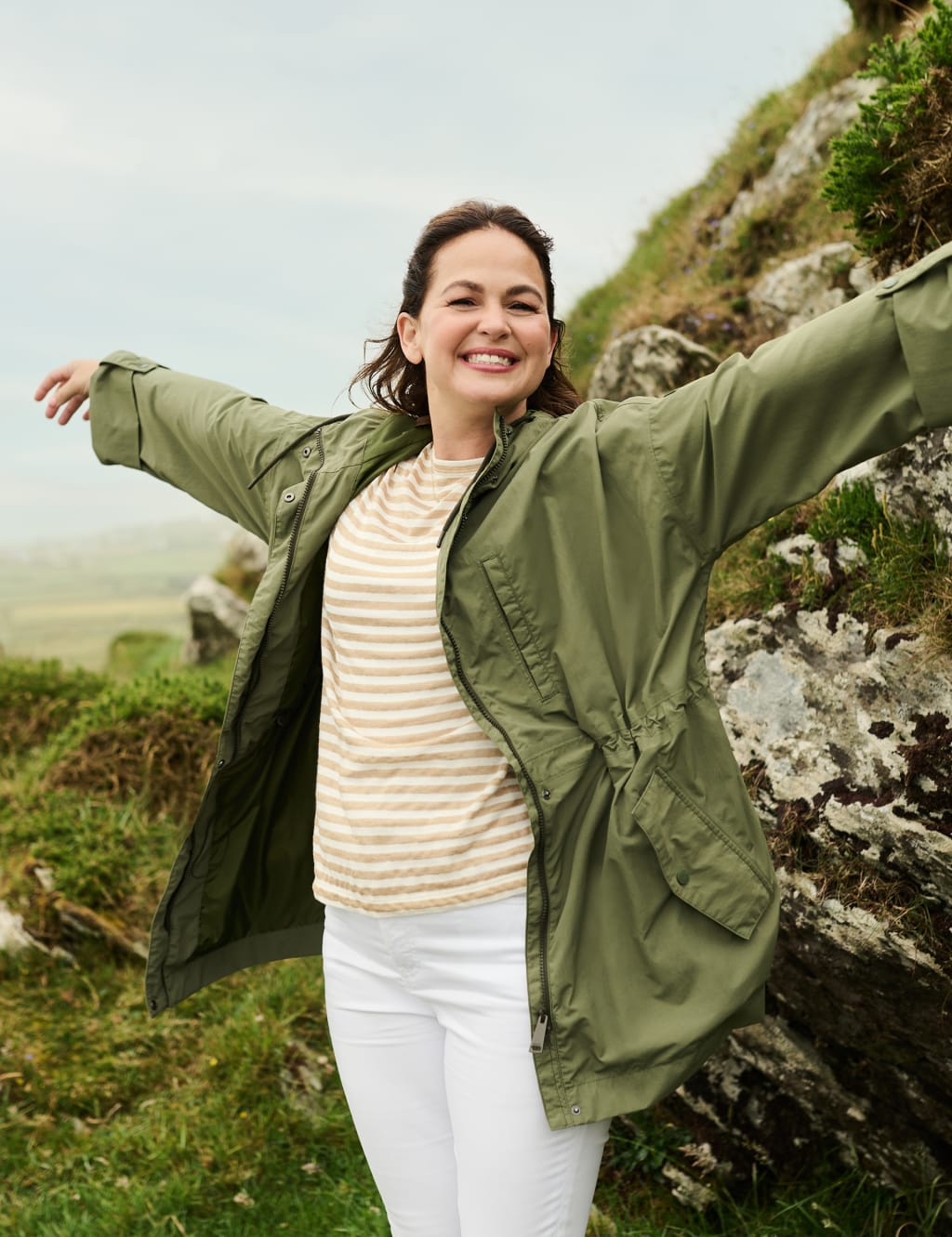 Amur Hooded Funnel Neck Rain Jacket Regatta M&S