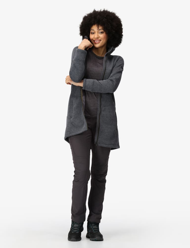 Ladies longline fleece hotsell