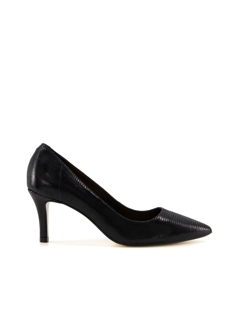 Dune block heel court shoes hotsell