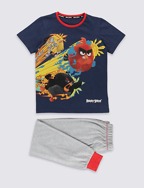 Angry Birds™ Short Sleeve Pyjamas (3-14 Years) Image 2 of 4