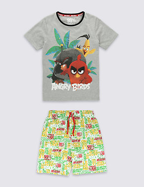 Angry Birds™ Stay Soft Short Pyjamas (3-14 Years) Image 2 of 4