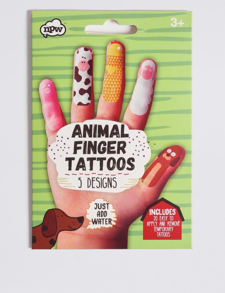 Animal Finger Tattoos 1 of 2