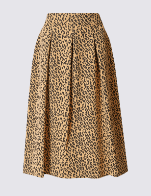 animal print skirt marks and spencer