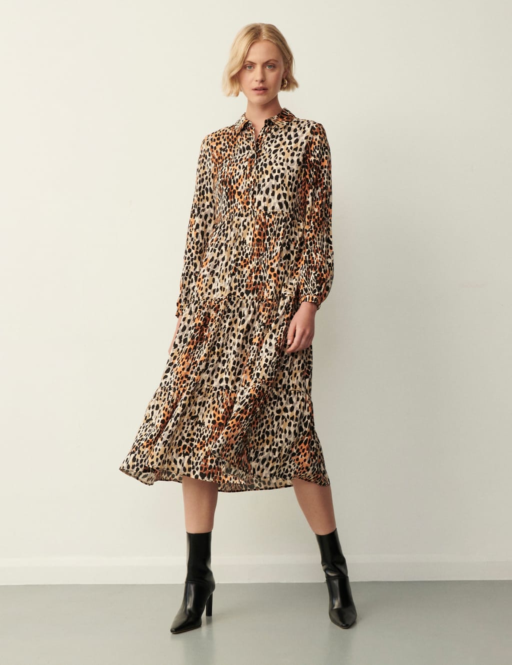 Animal print shirt dress next hotsell