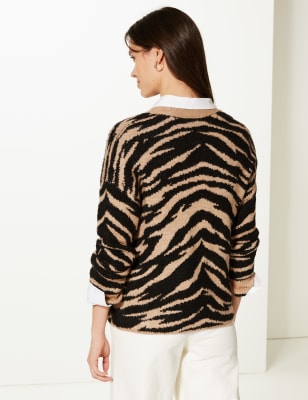 Animal print jumper sales marks and spencer