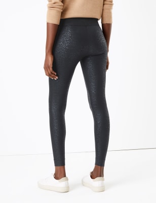 m&s leather look leggings