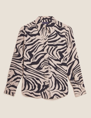 m&s animal print shirt