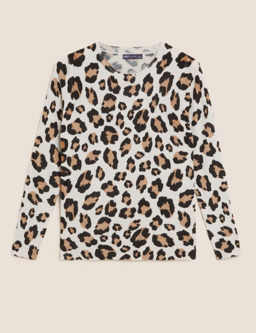 M and s animal print jumper hotsell