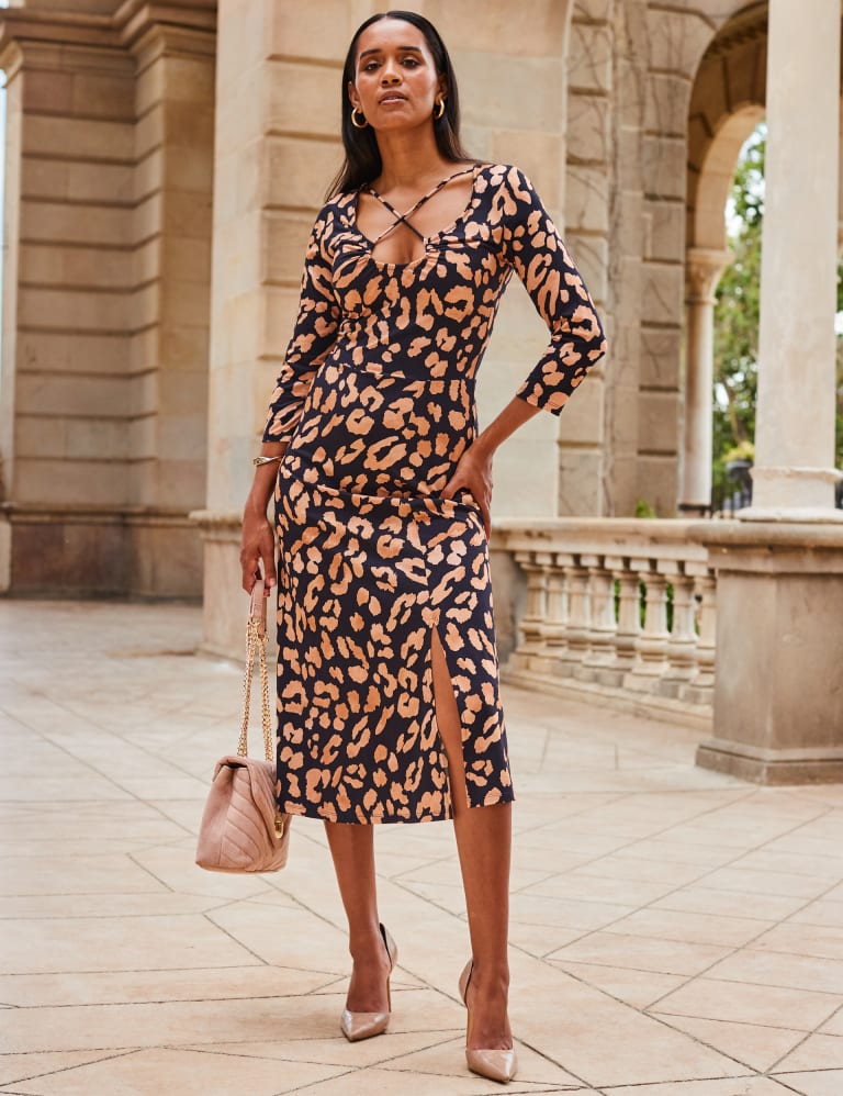 Strap leopard new arrivals print dress