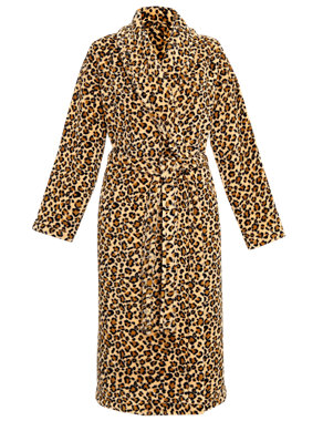 Animal Print Dressing Gown Image 2 of 6