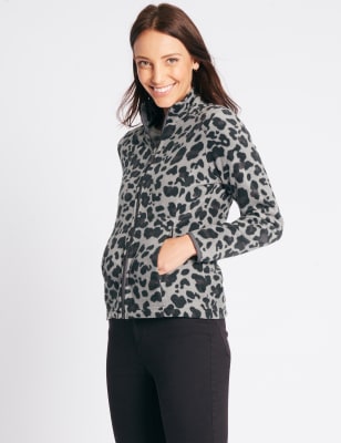 Animal print on sale fleece jackets uk