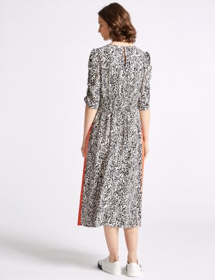 marks and spencer limited collection leopard print dress