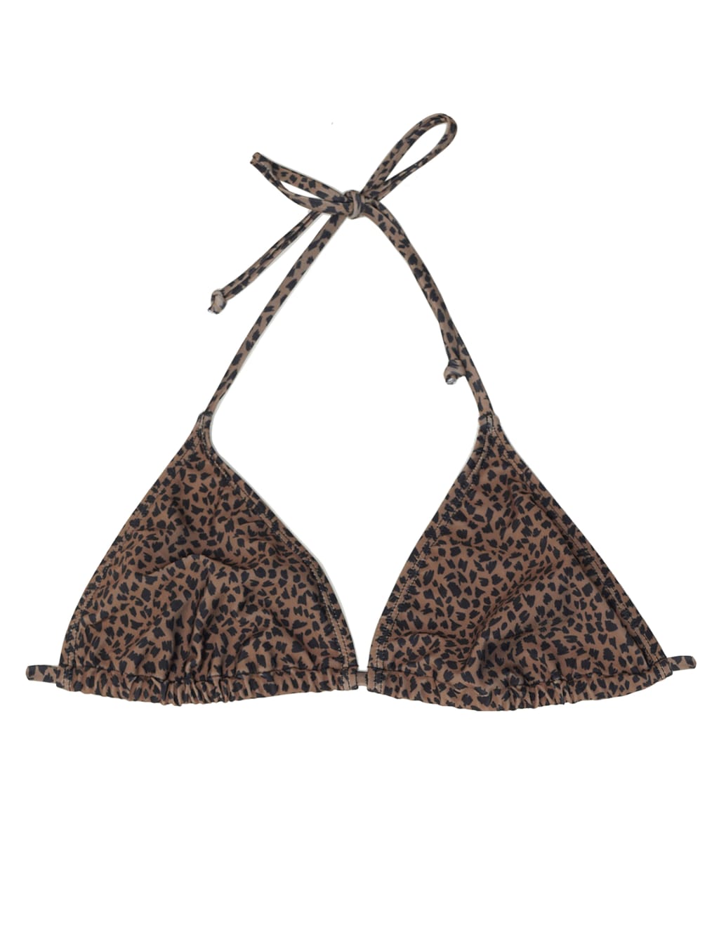 Animal Print Halterneck Bikini Top 1 of 4