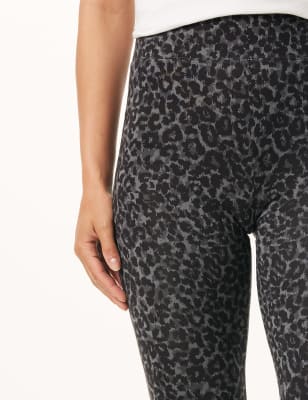 leopard print exercise leggings