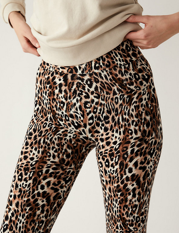 Animal Print High Waisted Leggings | M&S Collection | M&S