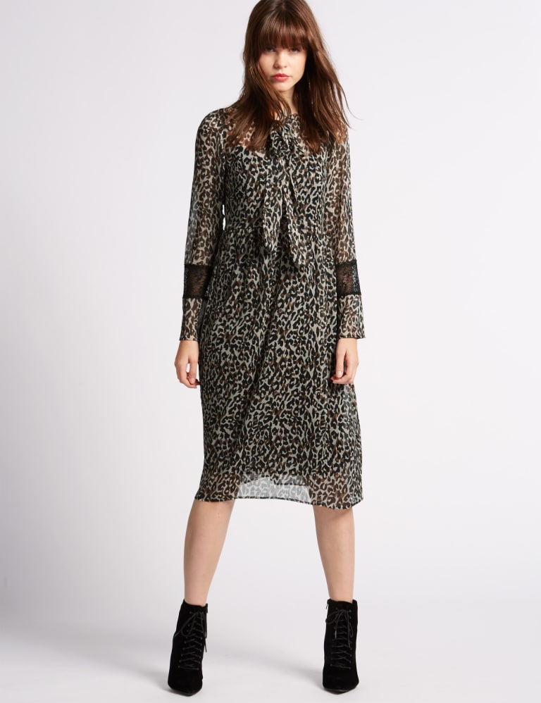 Marks and spencer limited edition animal print dress online