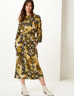 Marks and spencer snake print dress sale