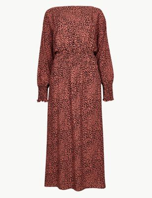 red leopard print dress marks and spencer