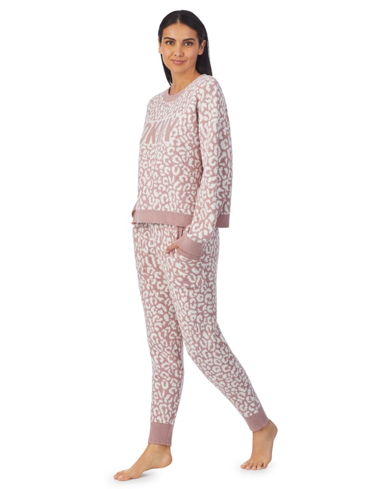 Animal print loungewear set best sale
