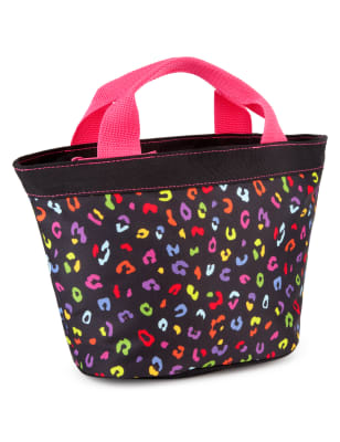 cheetah print lunch bag