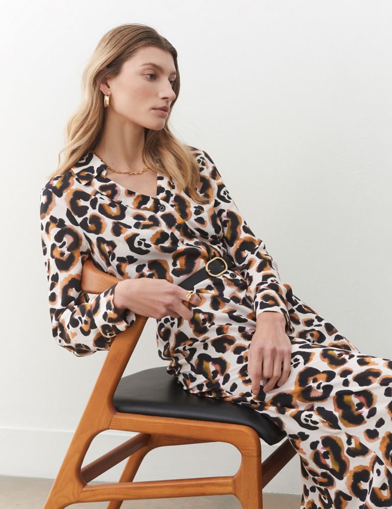 Animal Print Midaxi Shirt Dress | Finery London | M&S