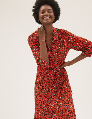 oasis heart wrap dress