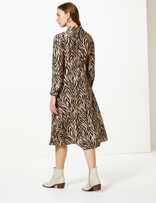 Animal print midi dress marks best sale and spencer