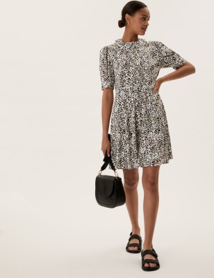 Animal print hot sale dress m&s