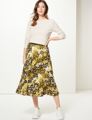 Leopard print outlet midi skirt m&s