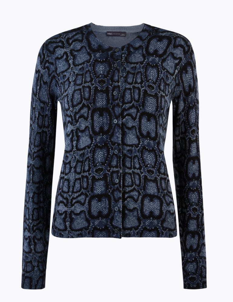 M&s animal print cardigan hotsell