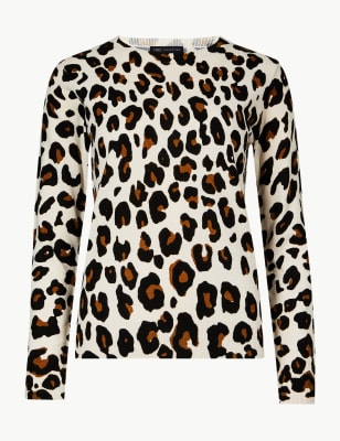 Marks and spencer 2025 animal print jumper