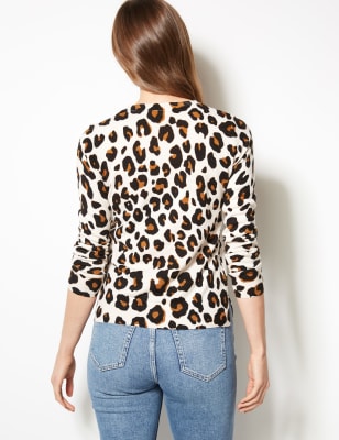 Marks and spencer 2025 leopard print jumper