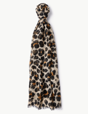 Animal Print Scarf Image 2 of 3