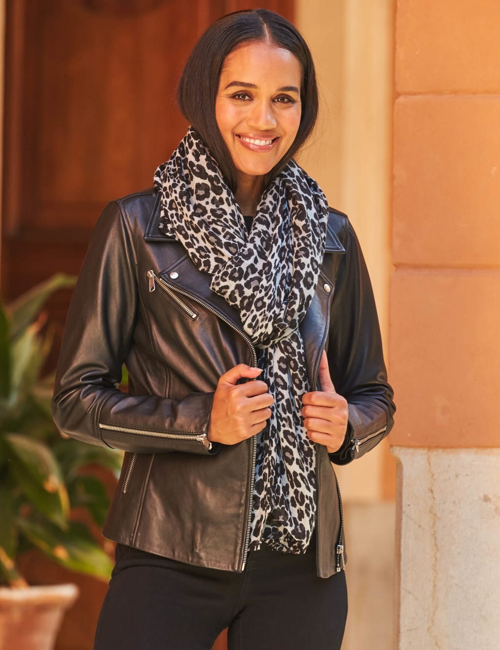 Supersoft Leopard Print Scarf, SOSANDAR