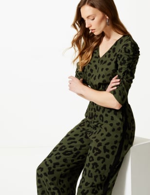 m&s khaki jumpsuit