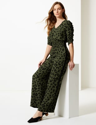 m&s green jumpsuit