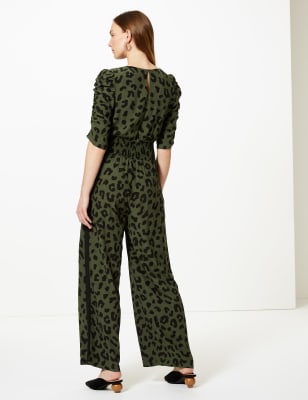 m&s khaki jumpsuit