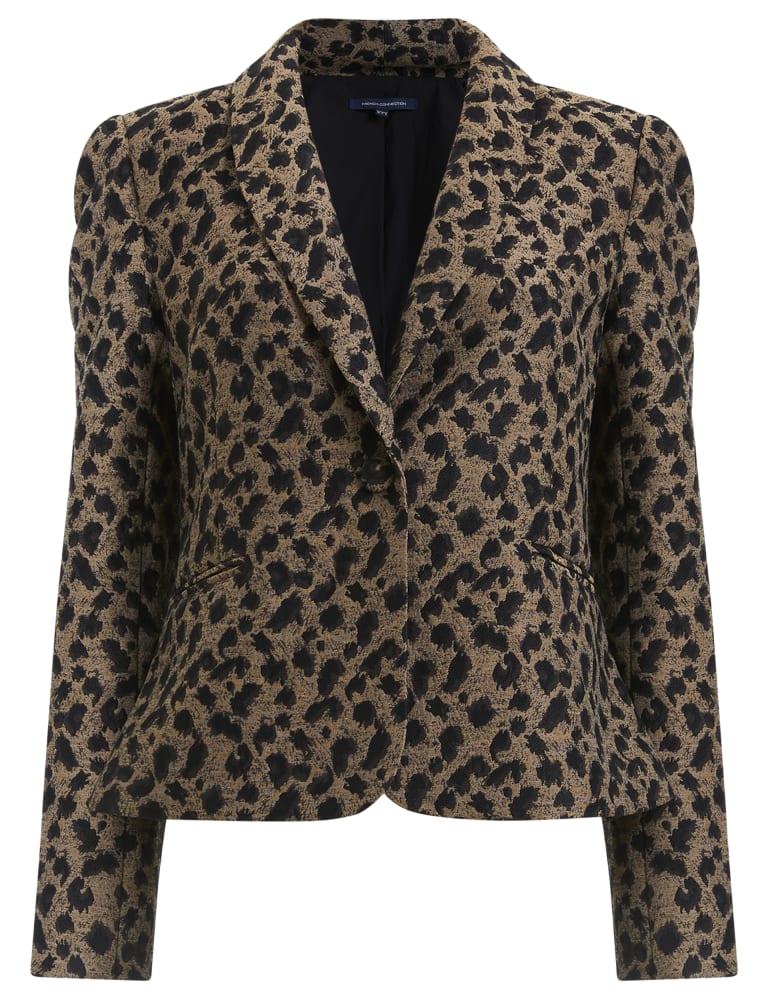 Animal Print Single Breasted Blazer 2 of 4